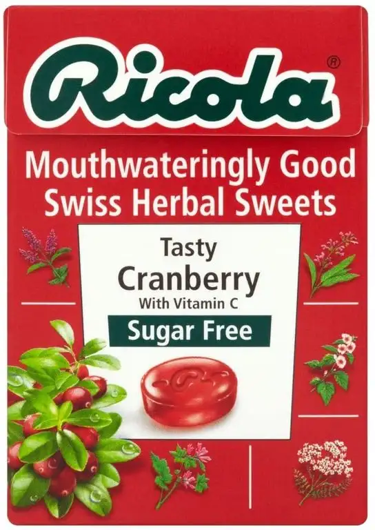 Ricola Cranberry Lutschtabletten zuckerfrei 50g