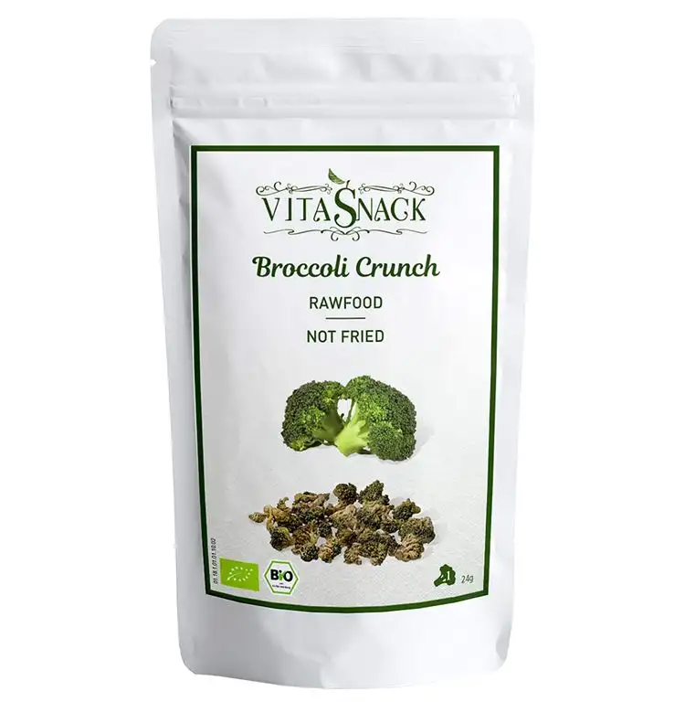 VitaSnack Brokkoli Crunch Rohkost Bio, 5 Packs (5 x 24 g) DOY BRO-ECO ALE