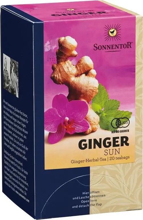 Sonnentor Ingwer Sonne-Tee Teebeutel, 1er Pack (1 x 20 g) - Bio