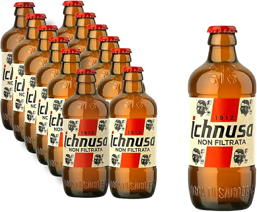 12 x 0,33l Ichnusa Non Filtrata - das sardische Kultbier- unfiltriertes Bier