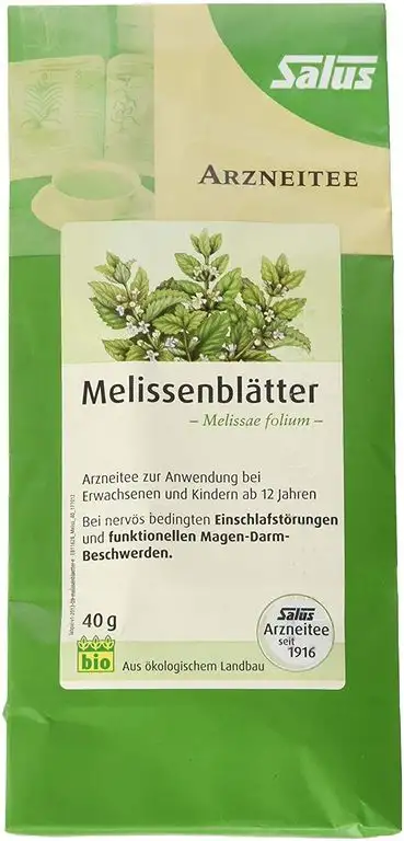 MELISSENBLÄTTER Arzneitee Melissä fol. bio Salus 40 g