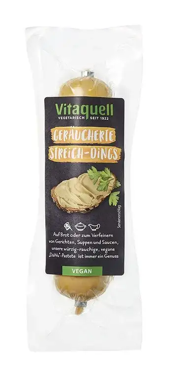 Vitaquell Geräucherte Streich-Dings 100g, wie Leberwurst und natürlich vegan