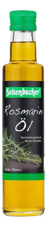 Seitenbacher Bio Rosmarinöl, kba extra virgin, 2er Pack (2 x 250 ml) - Bio