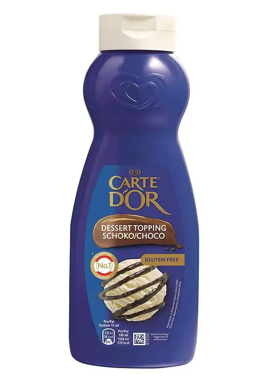 Carte d'Or Dessert Topping Schoko Sauce, zartbitter, 1er Pack (1x 1kg)