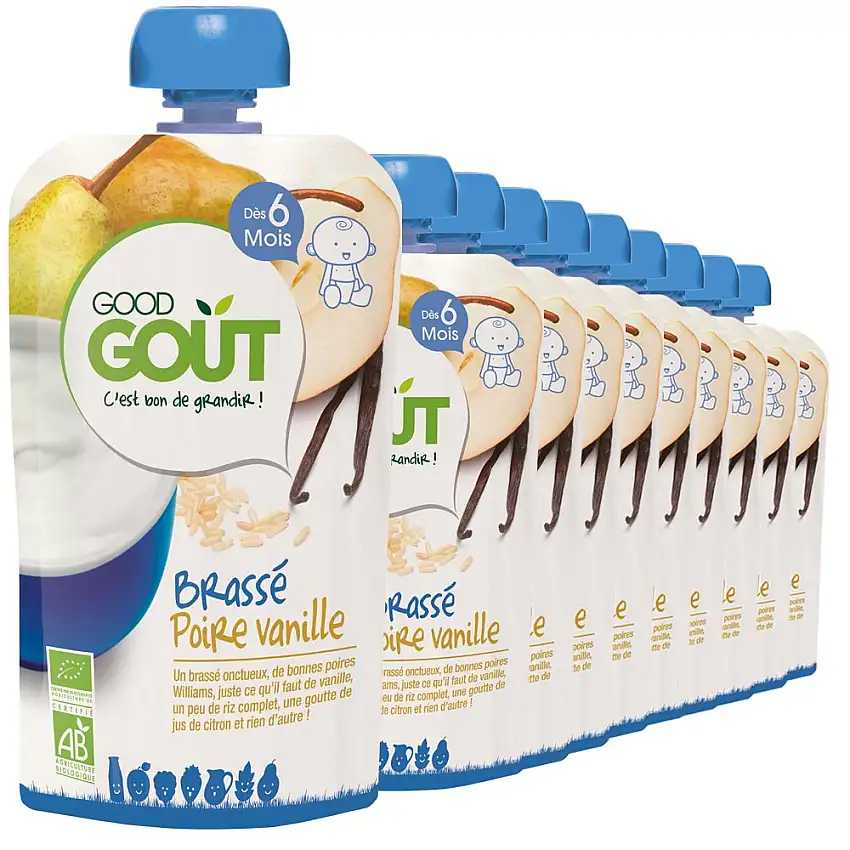 Good Goût BIO - Joghurt Vanille/Birne ab 6 Monaten - 10x120g
