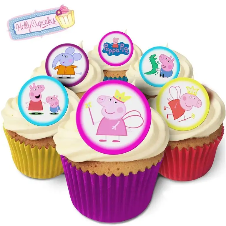 24 Wunderschöne essbare Kuchendekorationen: Peppa Wutz / Peppa Pig