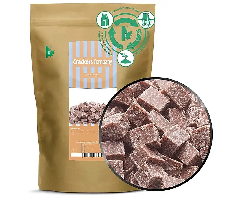 1 x 500g Kuvertüre Suchard Premium Schweizer Vollmilchschokolade Würfel 36% Kakaoanteil salzfrei vegetarisch glutenfrei