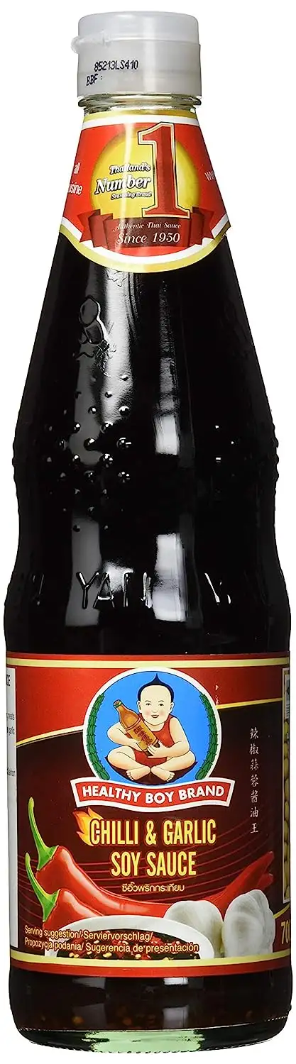 HEALTHY BOY Sojasauce mit Chili und Knoblauch, 3er Pack (3 x 700 ml)
