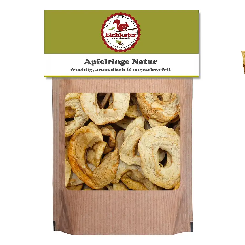 Eichkater Apfelringe Natur 4er-Pack (4x185 g)