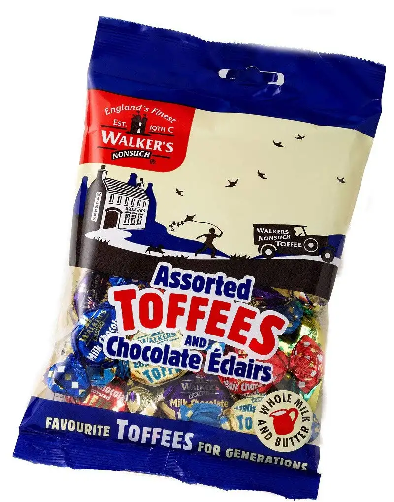 Walkers Nonsuch Assorted Toffees & Chocolate Eclairs , 150 G (1Er Pack)