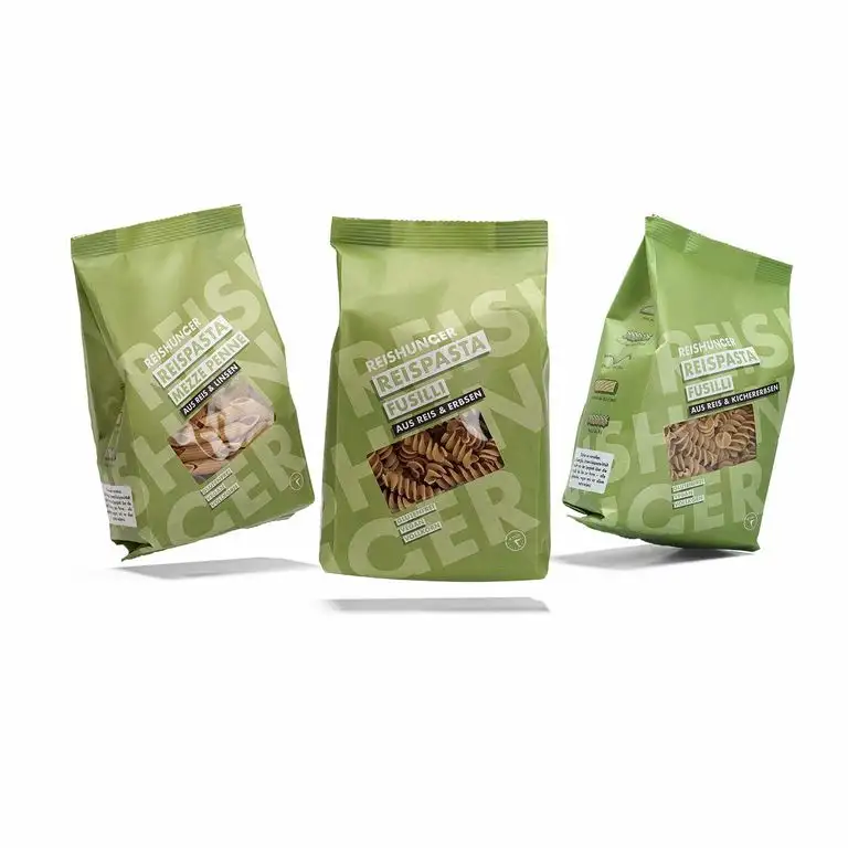 Reishunger Glutenfreie Reispasta Protein Probier Set aus Vollkornreis und Linsen, Erbsen und Kichererbsen - Original Italienische Mezze Penne und Fusilli (3x240g) - Perfekt als Geschenk
