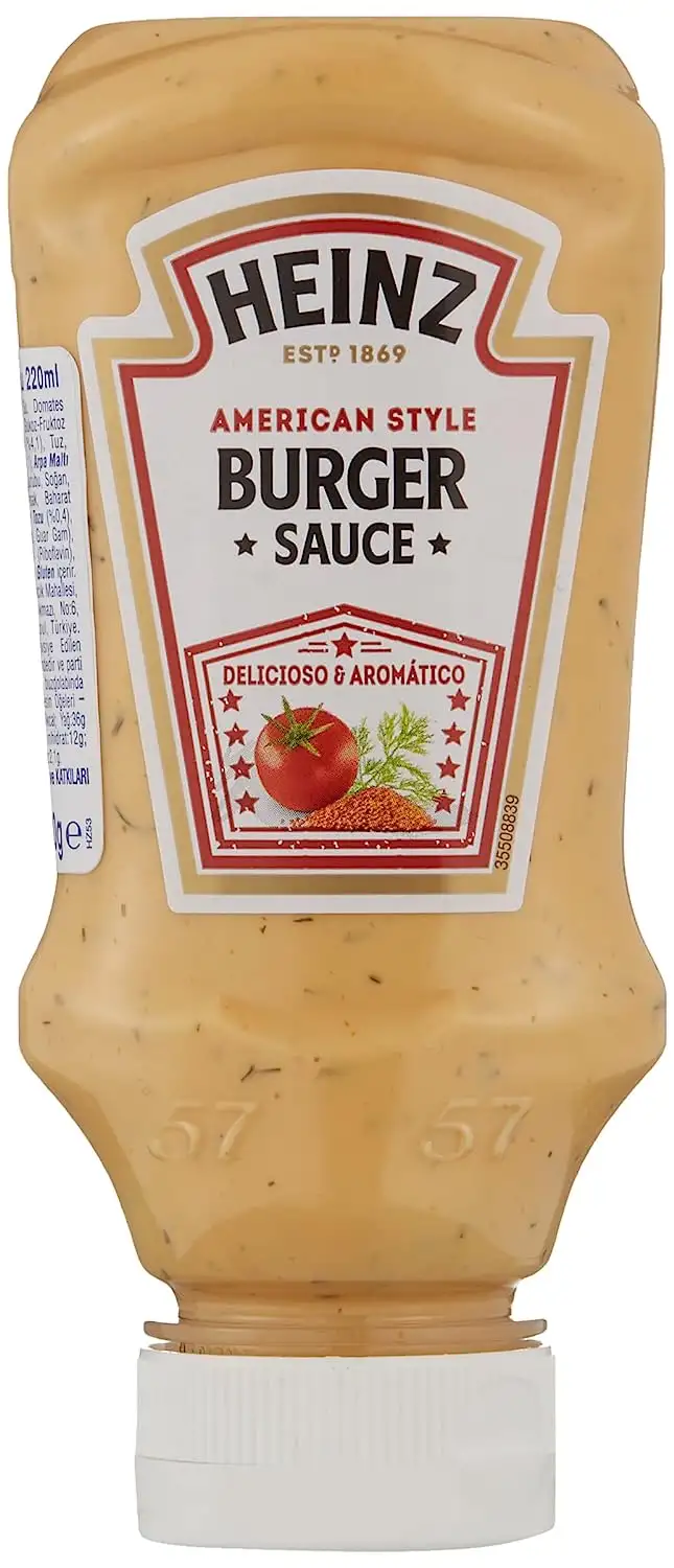Heinz-American Burger Sauce mit Worcester Sauce (Senf und Dill) - Lecker und aromatisch - 230 Gramm