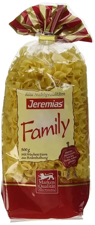 Jeremias Fleckerl, Family Frischei-Nudeln, 4er Pack (4 x 500 g Beutel)