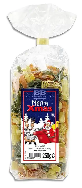 Weihnachts-Nudeln "Merry Xmas"