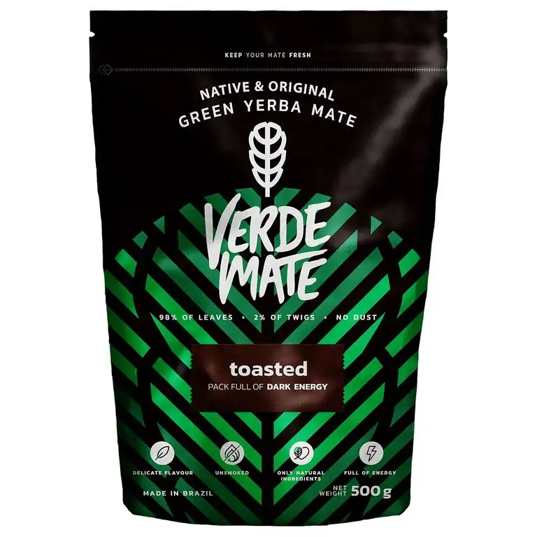 Mate Tee Verde Mate Green Tostada Verde Mate Green Toasted anregender Mate Tee aus Brasilien Mate Tee (500g)