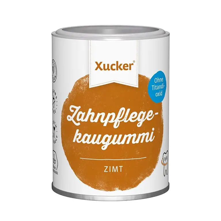 100 g Xucker Xylit-Kaugummis ohne TiO2, Zimt