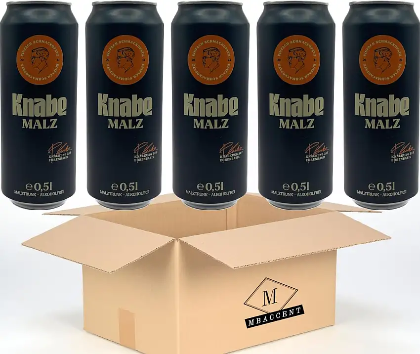 5x Knabe Malz by Handofblood Set 5x500ml (2500ml) + MBAccent Versandschutzpackung