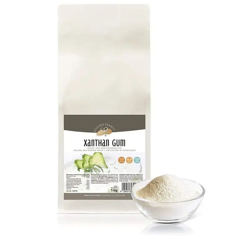 Xanthan Gum 1 kg natürliches Verdickungsmittel | Stabilisator | Geschmacksneutral | Hohe Viskosität | Golden Peanut