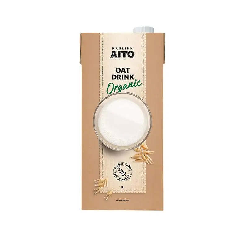 Aito Bio Hafermilch Getränk vegan ungesüsst Hafer Drink 1L 8 Pack - Pflanzenmilch aus Hafer