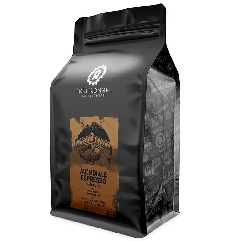 Espressobohnen MONDIALE - Rösterei des Jahres 2017 - zartbitter, kräftige Crema - handgeröstet für Vollautomat & Siebträger