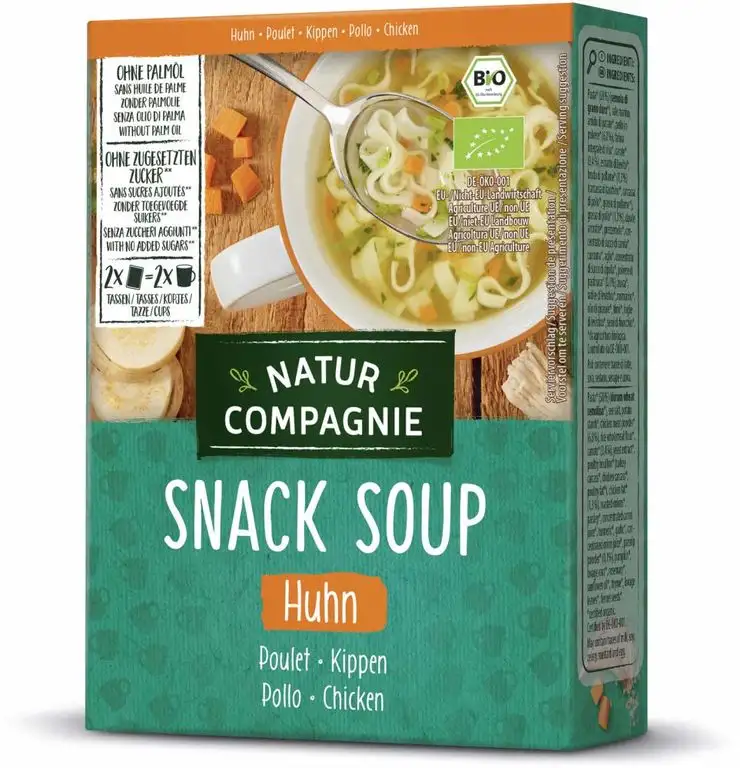 Natur Compagnie Bio Fixe Tasse Hühnersuppe (2 x 34 gr)