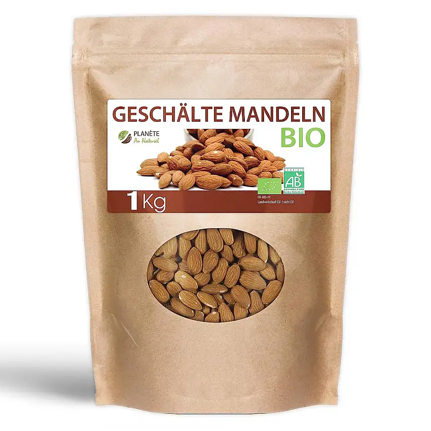 Geschälte Mandeln Bio - 1kg