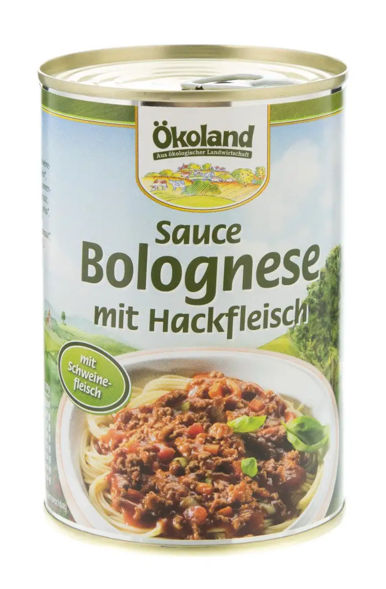 Ökoland Sauce Bolognese mit Hackfleisch (400 g) - Bio