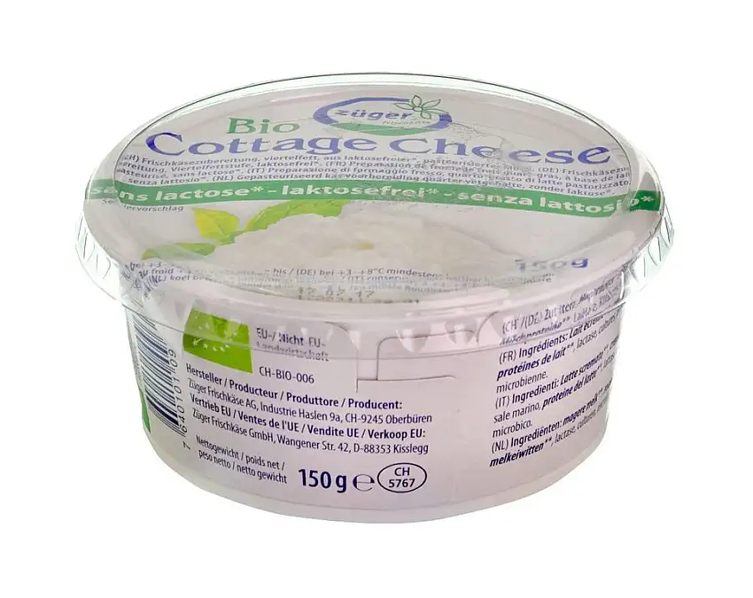 Züger Hüttenkäse laktosefrei, 150 g