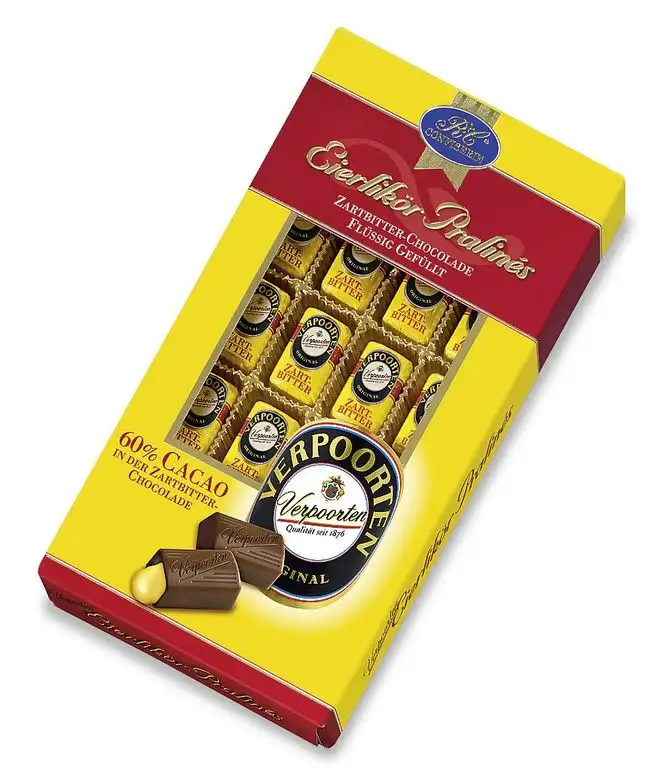 RCP Verpoorten Eierlikör-Pralinés, Zartbitter-Schokolade, Flüssige Füllung, Alkoholhaltig, Tolles Geschenk, 200 g