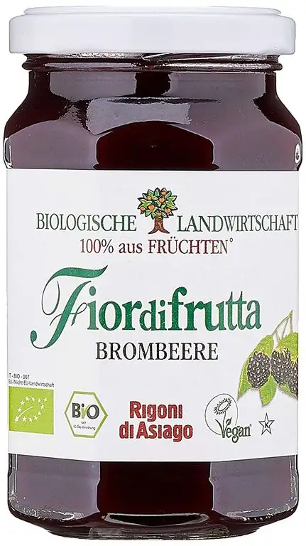 Rigoni di Asiago Fiordifrutta - Fruchtaufstrich - Brombeere Bio, 250 g
