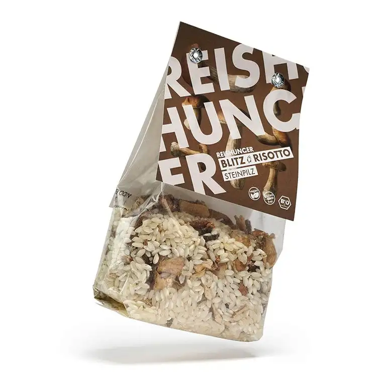 Reishunger BIO Blitz-Risotto Fertigmischung mit Steinpilzen (250 g) - Vegan & Glutenfrei - In vielen Sorten und Größen verfügbar