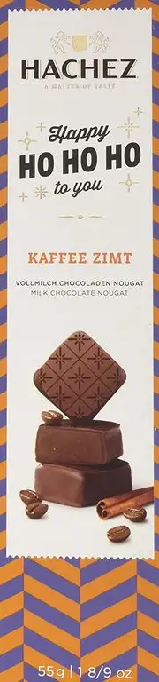 Hachez Gefüllte Chocolade Dunkle Vollmilch Kaffee Zimt, 1er Pack (1 x 55)