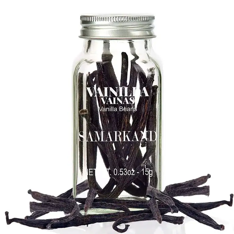 Vanilleschoten - Vanillestangen Madagaskar Premium 15 gr (Vakuum-verschlossen und in Einem Glasgefäß Verpackt)