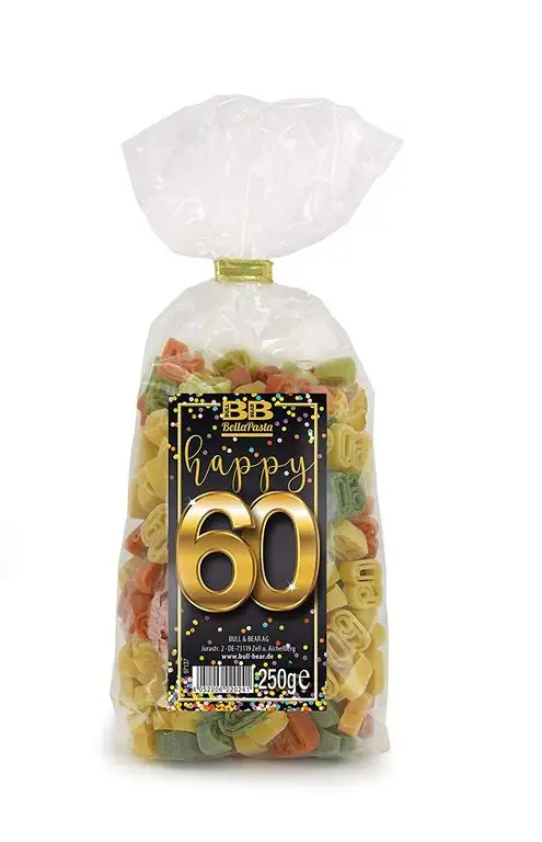 Geburtstags-Nudeln "Pasta Happy 60"