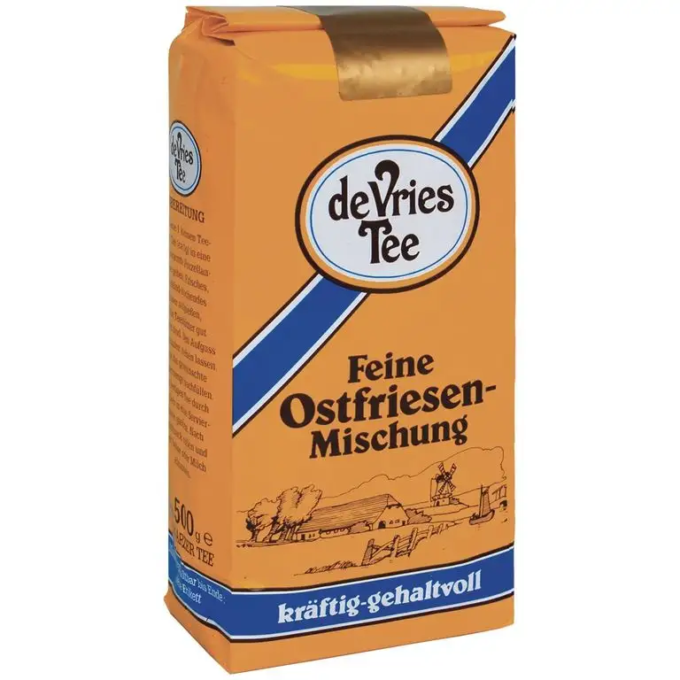 Bünting Tee de Vries Tee Feine Ostfriesen-Mischung, 500g loser Tee, 1er Pack
