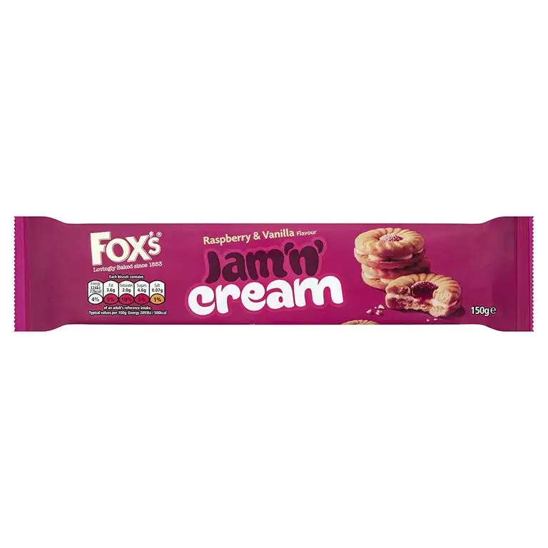 Fox's Jam'n Cream, Raspberry - 2 x 150g (2er Pack)