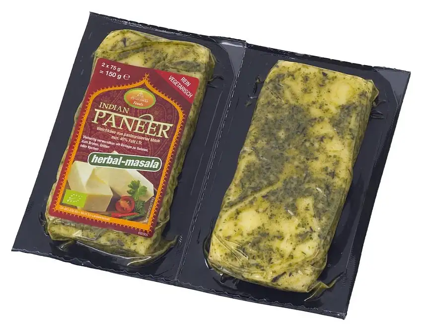 Ayurveda Foods - Bio Paneer Herbal-Masala (Käuter Marinade) 6er Set à 2x75g (900g) Vegetarisch Organic, frei von Konservierungsstoffen oder künstlichen Aromen, 100 % aus Bio-Milch