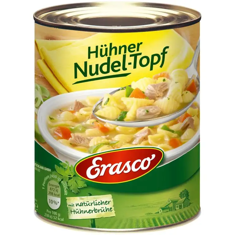 Erasco Hühner Nudel-Topf , 3er Pack (3 x 800 g)