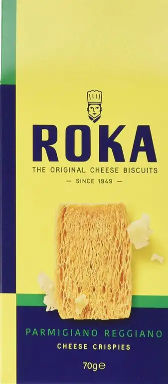 ROKA Käsegebäck mit Parmigiano Reggiano 70g, 2er Pack (2 x 70 g)