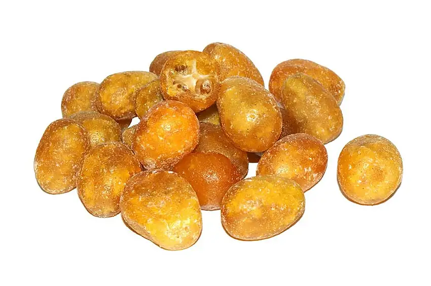 Kumquats getrocknet, Zwergorange, kandiert, exotisch fruchtiger Trockenfrucht Snack 500g