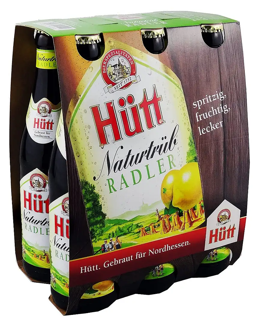 Hütt Naturtrüb Radler MEHRWEG (6 x 330 ml)