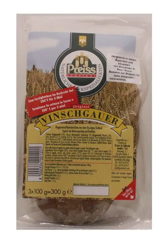 Preiss Vinschgauer / Roggenmischbrötchen aus dem Vinschgau 6 x 300g = 1800g