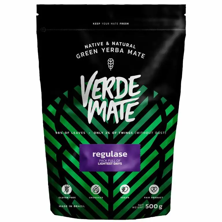 Mate Tee Verde Mate Green Regulase 500g Verde Mate Grün Regulase anregender Mate Tee aus Brasilien Gesunder Mate Tee Glutenfrei nicht rauchgetrocknet