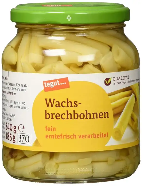 tegut... Wachsbrechbohnen jung und fein, 1 x 340 g