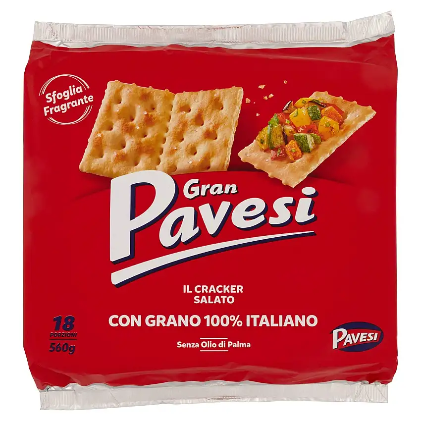 Gran Pavesi Cracker Salati - gesalzen 560 gr.