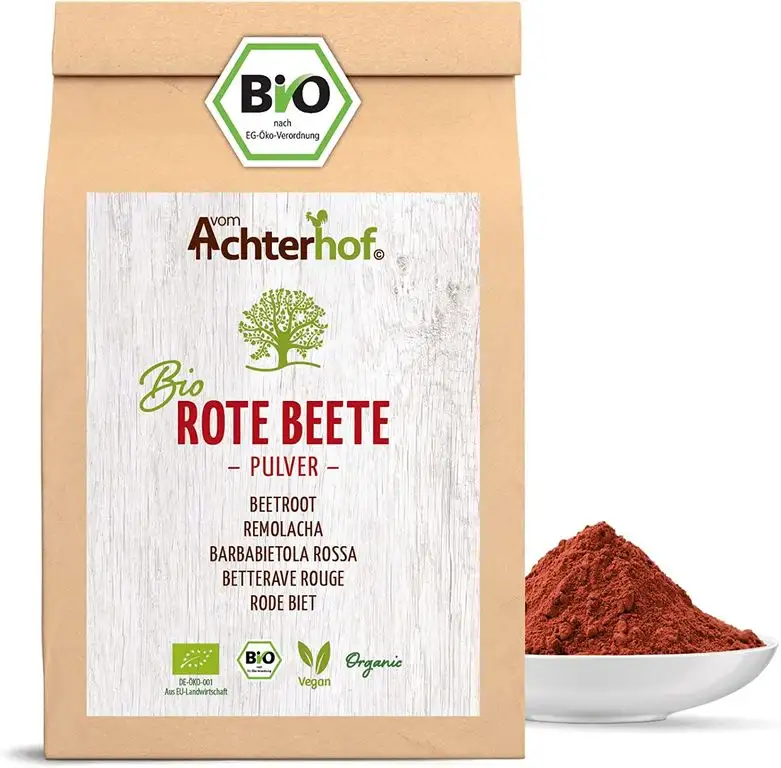 Rote Beete Pulver BIO (100g) | Rohkostqualität | Beetroot Powder organic | vom Achterhof
