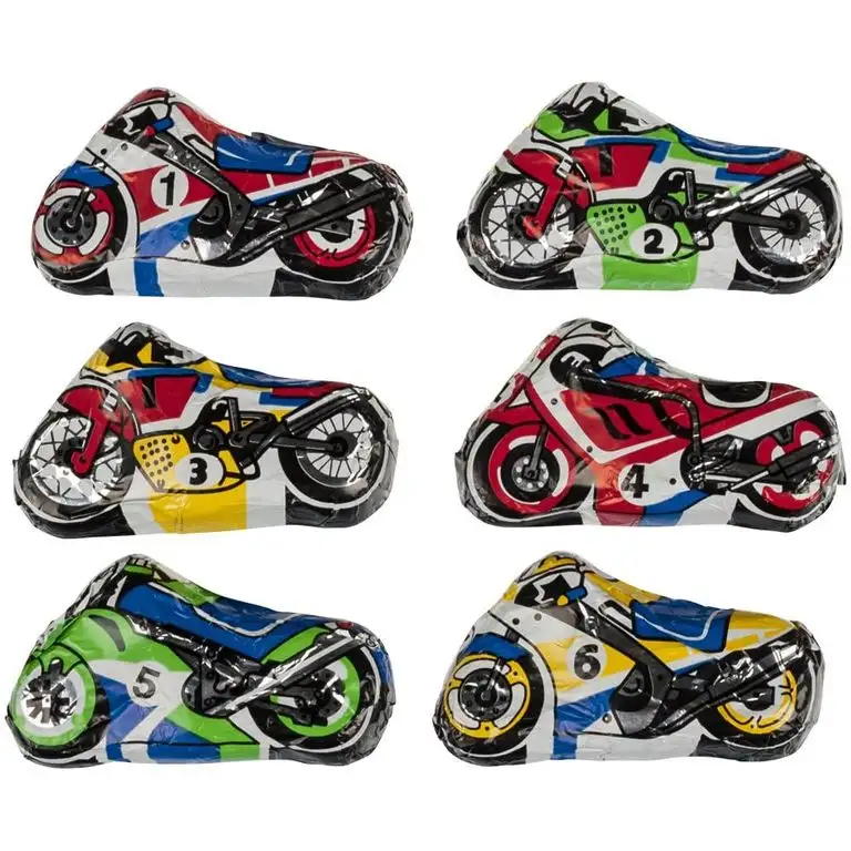 Motorrad 6er Set aus Edelvollmilch-Schokolade 6 x 15g
