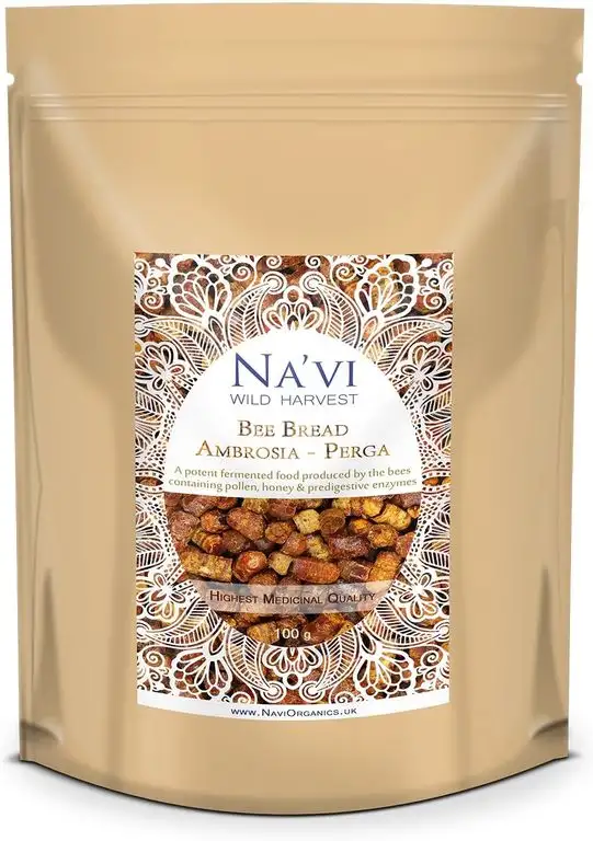 Na'vi Organics | 100% natürlicher Blütenpollen (Ambrosia/Perga) höchste medizinische Qualität aus der unberührten Altai-Region Sibirien (100 Gramm)