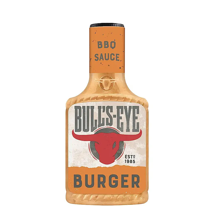 Bull's Eye Burger Sauce BBQ Sauce, Squeezeflasche, 6er Pack (6 x 300 ml)