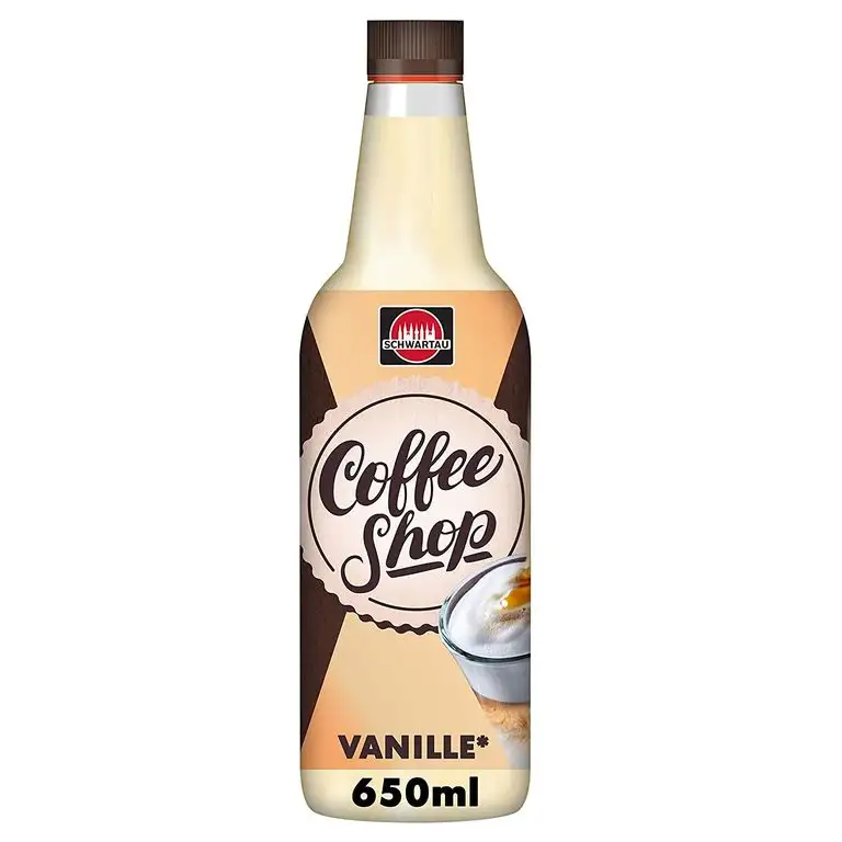 Schwartau Coffee Shop Vanille, Kaffeesirup, 6er Pack (6 x 650 ml)